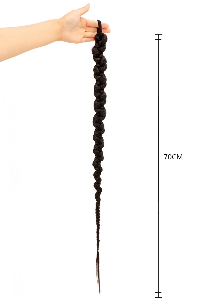 Tóc giả tết thắt bím dài 70cm J701 ️FREESHIP️ tóc tết thắt bính, tóc giả thắt bím