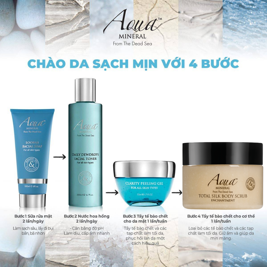 Muối tẩy tế bào chết Aqua Mineral Total silk body scrub enchantment