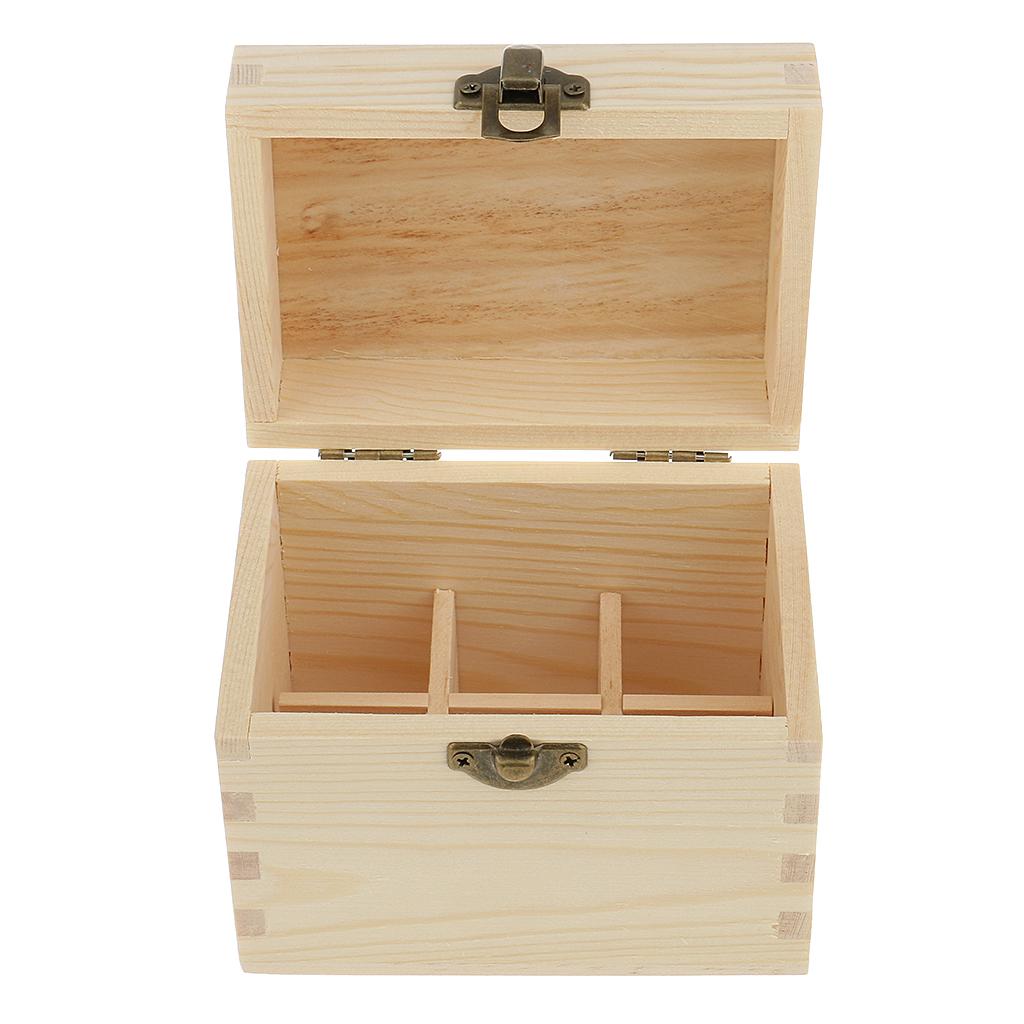 6/25/30 Slots Natural Wooden Essential Oil Box Container Storage Organizer Case For Travel Presentation Display