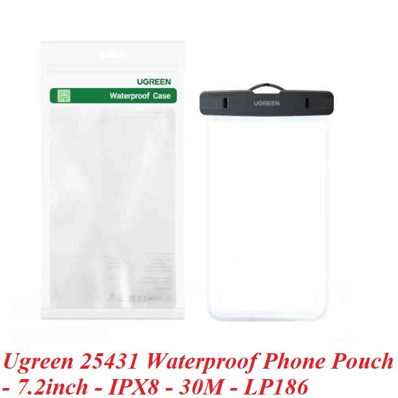 Ugreen UG25431LP186TK 7.2inch IPX8 sâu 30M Bao đựng điện thoại chống nước chất liệu nhựa trong suốt - HÀNG CHÍNH HÃNG