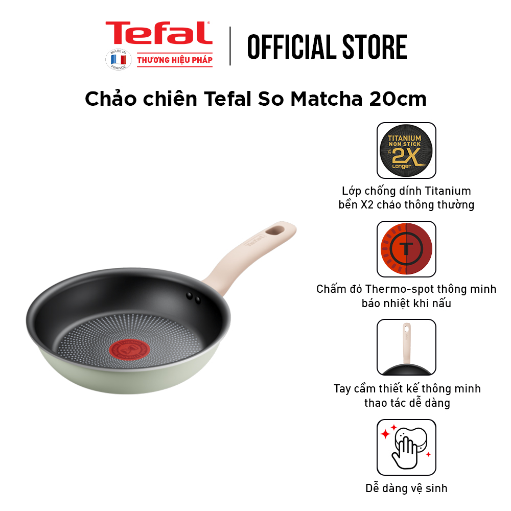 Nồi chảo chống dính đáy từ Tefal So Matcha - Hàng chính hãng