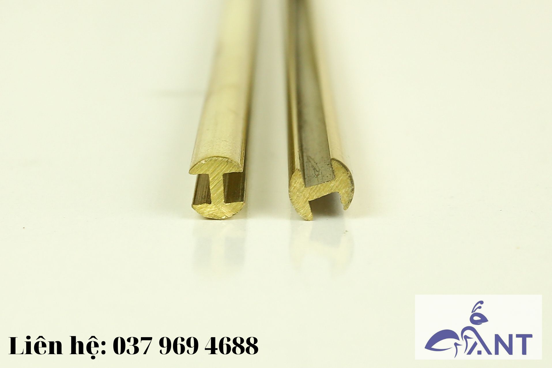 Nẹp đồng H7.5, nẹp đồng chữ h, thanh dài 3m, hỗ trợ cắt theo kích thước, trang trí nhà cửa, giá bán theo m