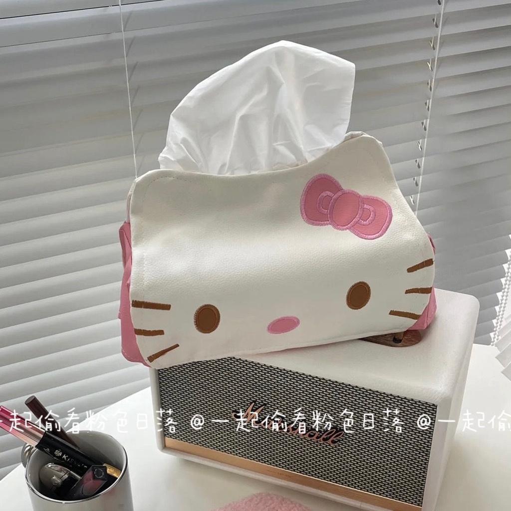 Hộp Đựng Khăn Giấy Hình Hello Kitty Dễ Thương