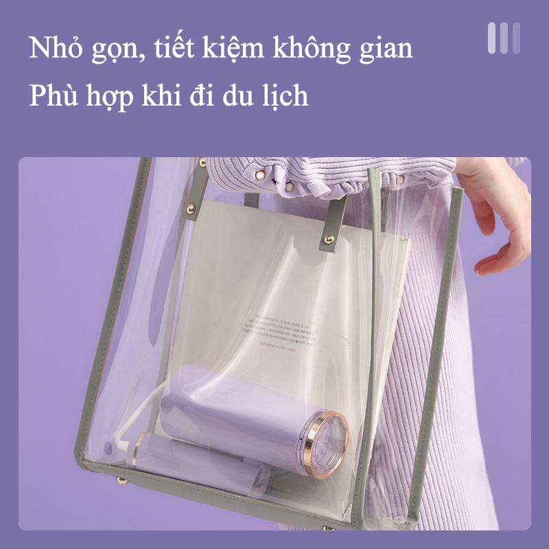 Bàn Là Hơi Nước Cầm Tay Mini Du Lịch Cao Cấp ChiGo Công Suất 1200W Bàn Ủi Hơi Nước Cầm Tay Gấp Gọn Mẫu Mới Chống Nhăn Quần Áo Là Phẳng Mọi Loại Vải