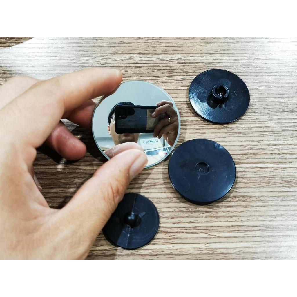 Combo 2 Gương Cầu Lồi Xoay 360 Không Viền ,Gương Cầu Lồi Xe Hơi Xóa Điểm Mù