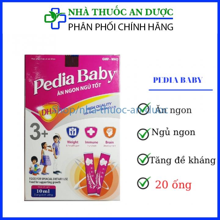 Siro Pedia Baby giúp bé ăn ngon, ngủ ngon, tiêu hóa tốt, tăng sức đề kháng – Hộp 20 ống