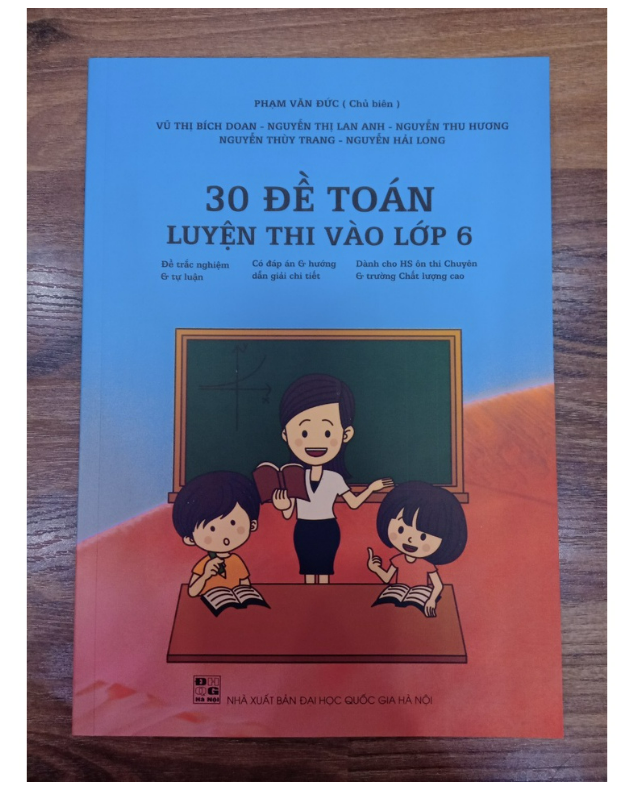 Sách - 30 Đề Toán luyện thi vào lớp 6