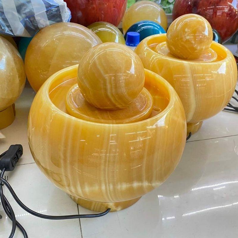 Phong Thủy Luân Đá Ngọc Hoàng Long đường kính 20cm cao 28cm
