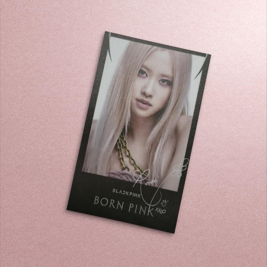 [ CARD POLAROID ] Nhóm Nhạc BLACKPINK - Chủ Đề SHUT DOWN BORNPINK - Phiên Bản 1 [UNOFFICIAL