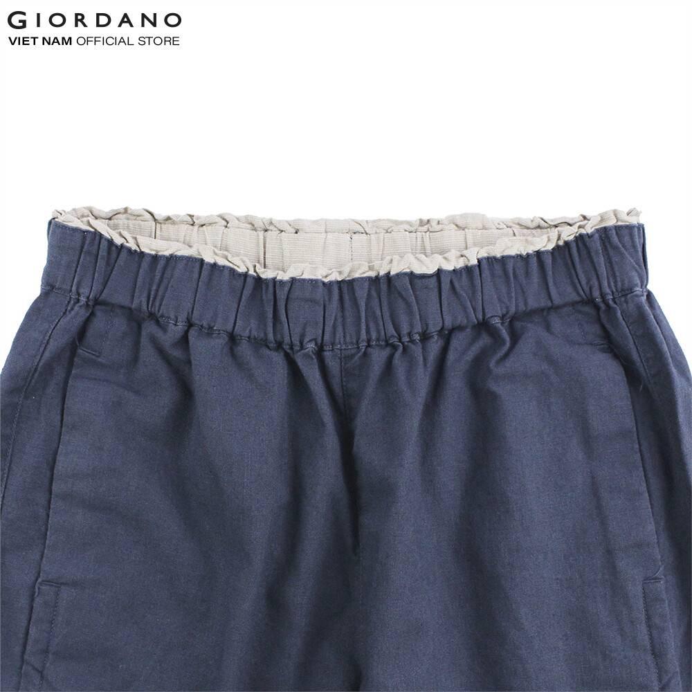 Quần linen ống rộng nữ Giordano 05421296