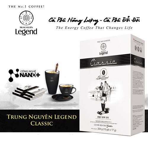 Hình ảnh Combo 2 Hộp Cà Phê Sữa Hòa Tan - Legend Classic - Hộp 12 gói - Trung Nguyên Legend (Gu mạnh, vị đắng đậm đà)