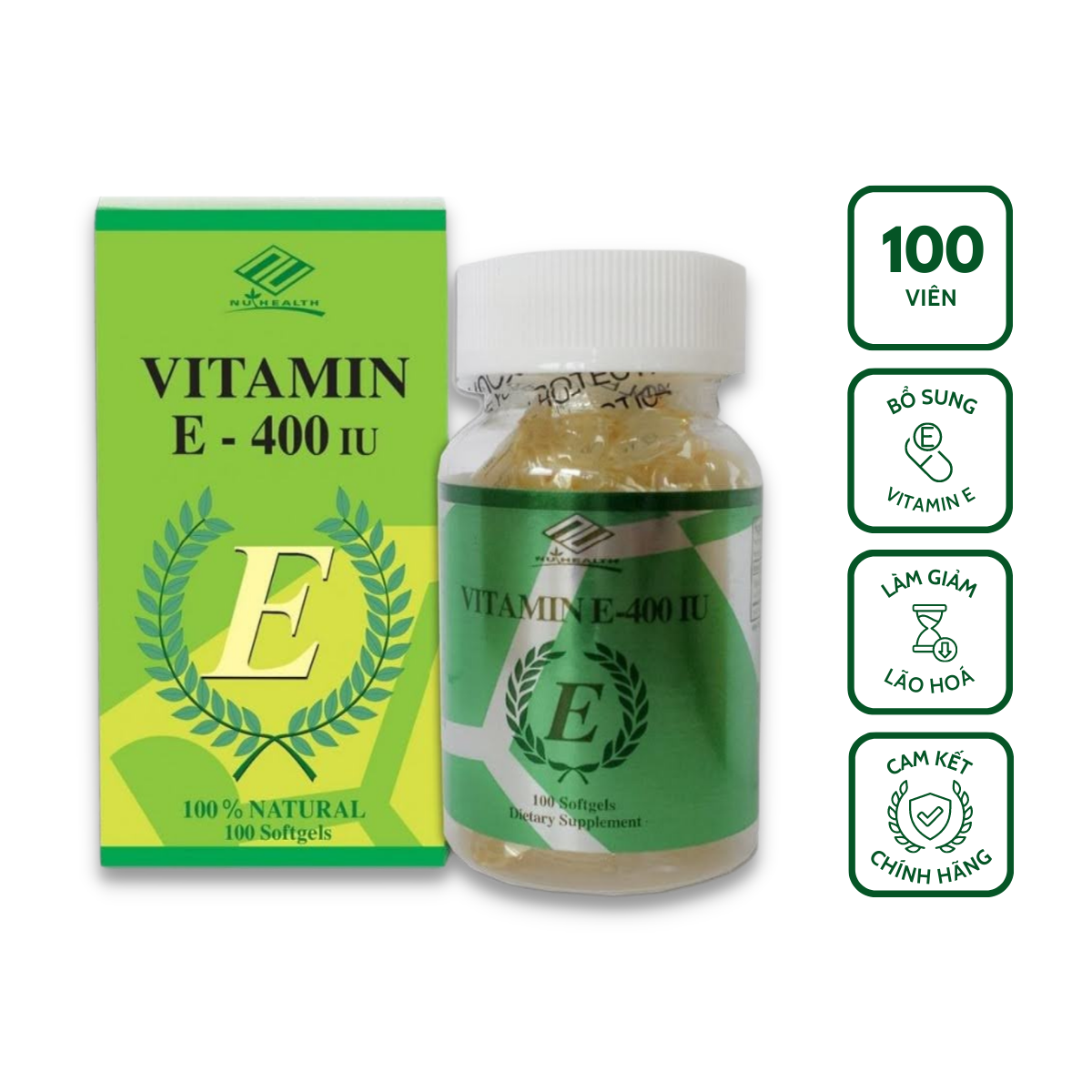Viên uống bổ sung VITAMIN E - 400 IU