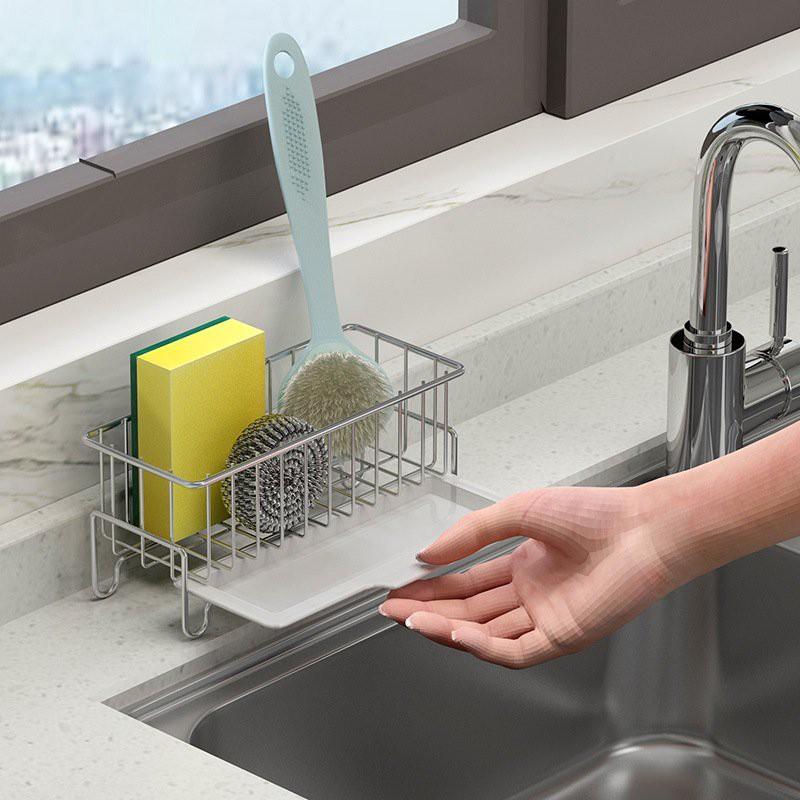 Kệ để giẻ rửa bát, Giá đựng giẻ rửa bát inox 304 cao cấp