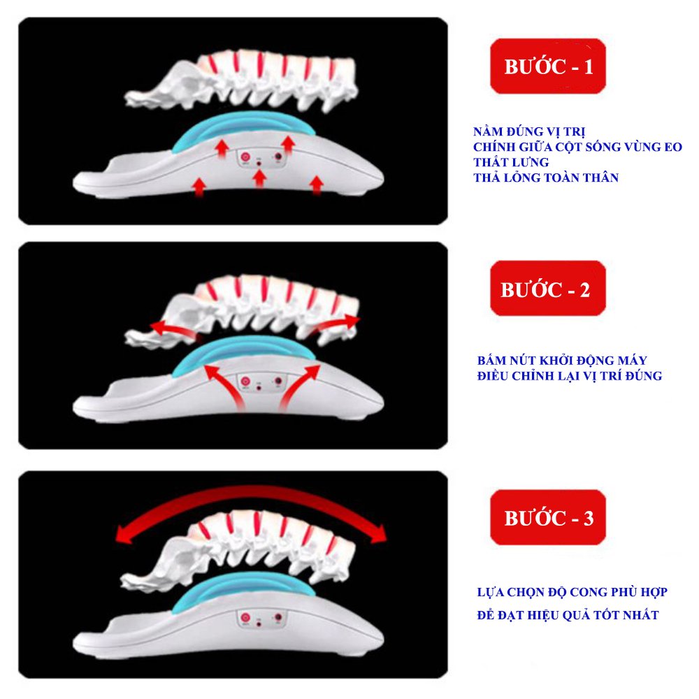 Máy Masage Đa Năng Cao Cấp D1200 - Thích Hợp Masage Vùng Lưng, Cột Sống, Cổ Vai Gáy - Phiên Bản Mới Có Túi Đệm Hơi Tựa Cổ An Toàn - Dung Lượng Pin Lớn - Tặng Kèm 1 Máy Hút Ráy Tai Chuyên Dụng