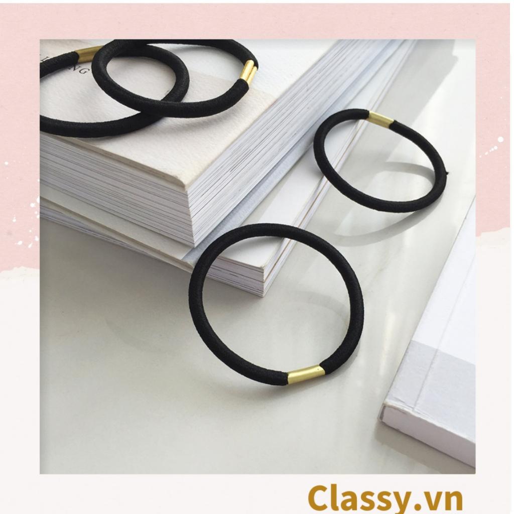 Dây cột tóc Classy dây buộc tóc bền dai, họa tiết xinh xắn nhiều màu cho bạn nữ PK1086