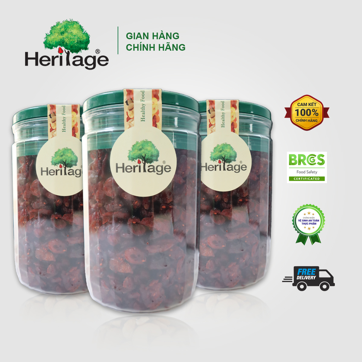 Quả nam việt quất - Cranberry sấy khô Heritage Thái Lan 1kg