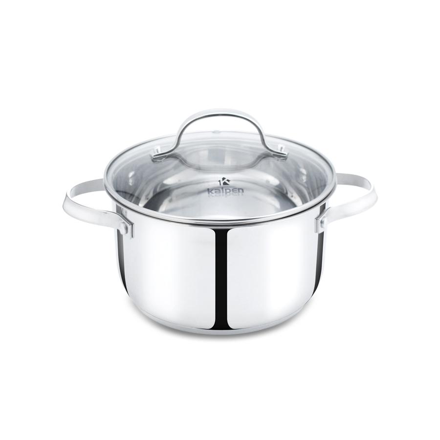 Bộ Nồi INOX 304 Cao Cấp 5 Đáy Lermat Size 16-20-24cm Model L1 Hàng Chính Hãng KALPEN-GIA DỤNG ĐỨC Bảo Hành 2 Năm