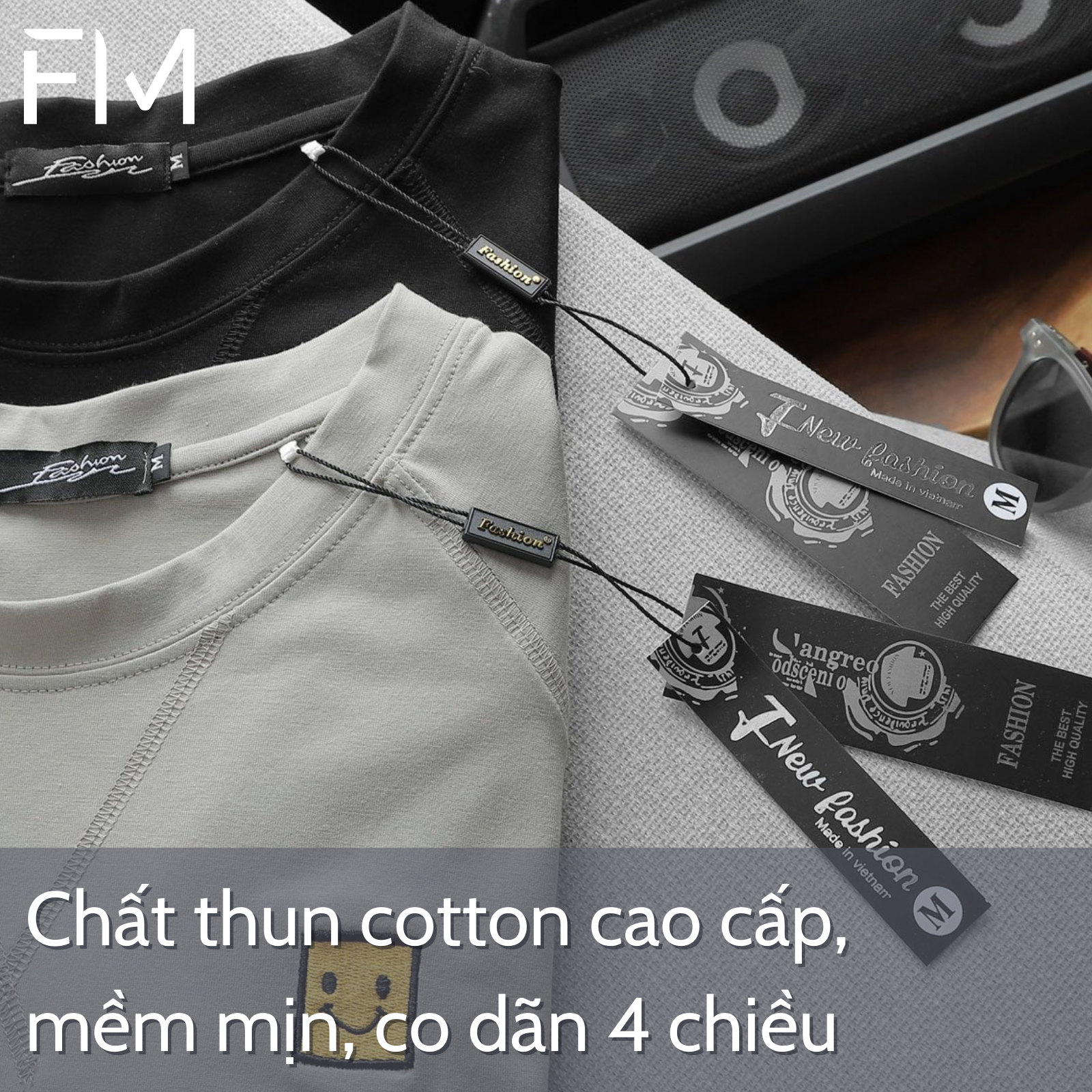 Áo thun nam dài tay Smile cotton, phong cách trẻ trung, thời trang - FORMEN SHOP- FMPS236