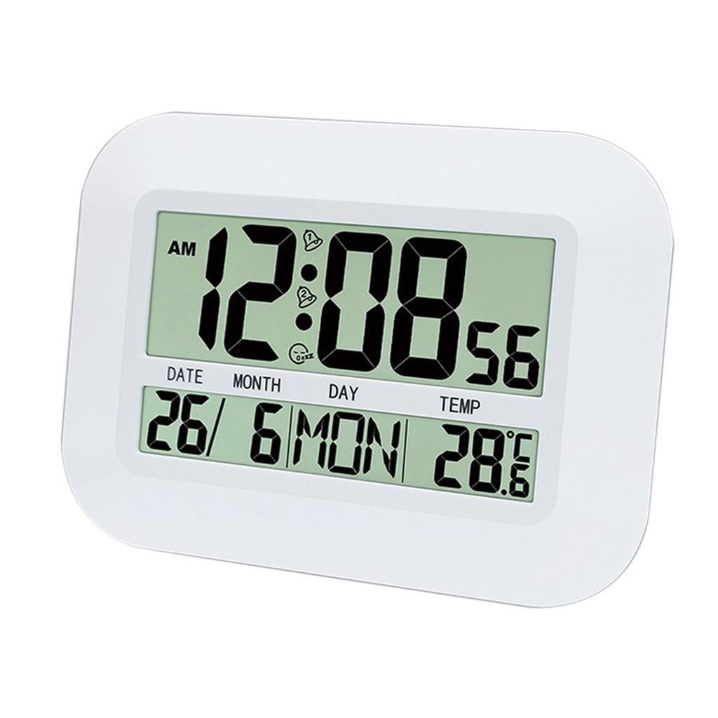 Multifunction Digital Clock Table Wall Clock Temp Meter Alarm Calender Clock