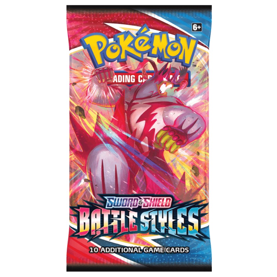 01 Pack Bài Pokemon TCG Battle Styles hot nhất (tép gói thẻ bài pokemon booster pack) - Series Sword Shield