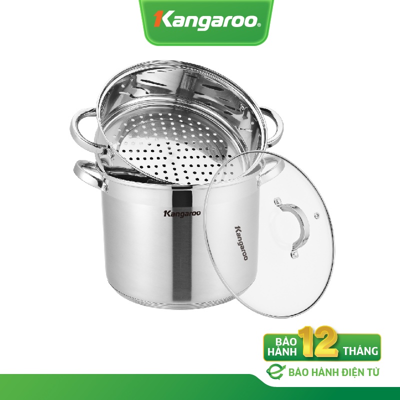 Nồi Hấp Inox Cao Cấp 5 Lớp Kangaroo KG32IS - Hàng Chính Hãng