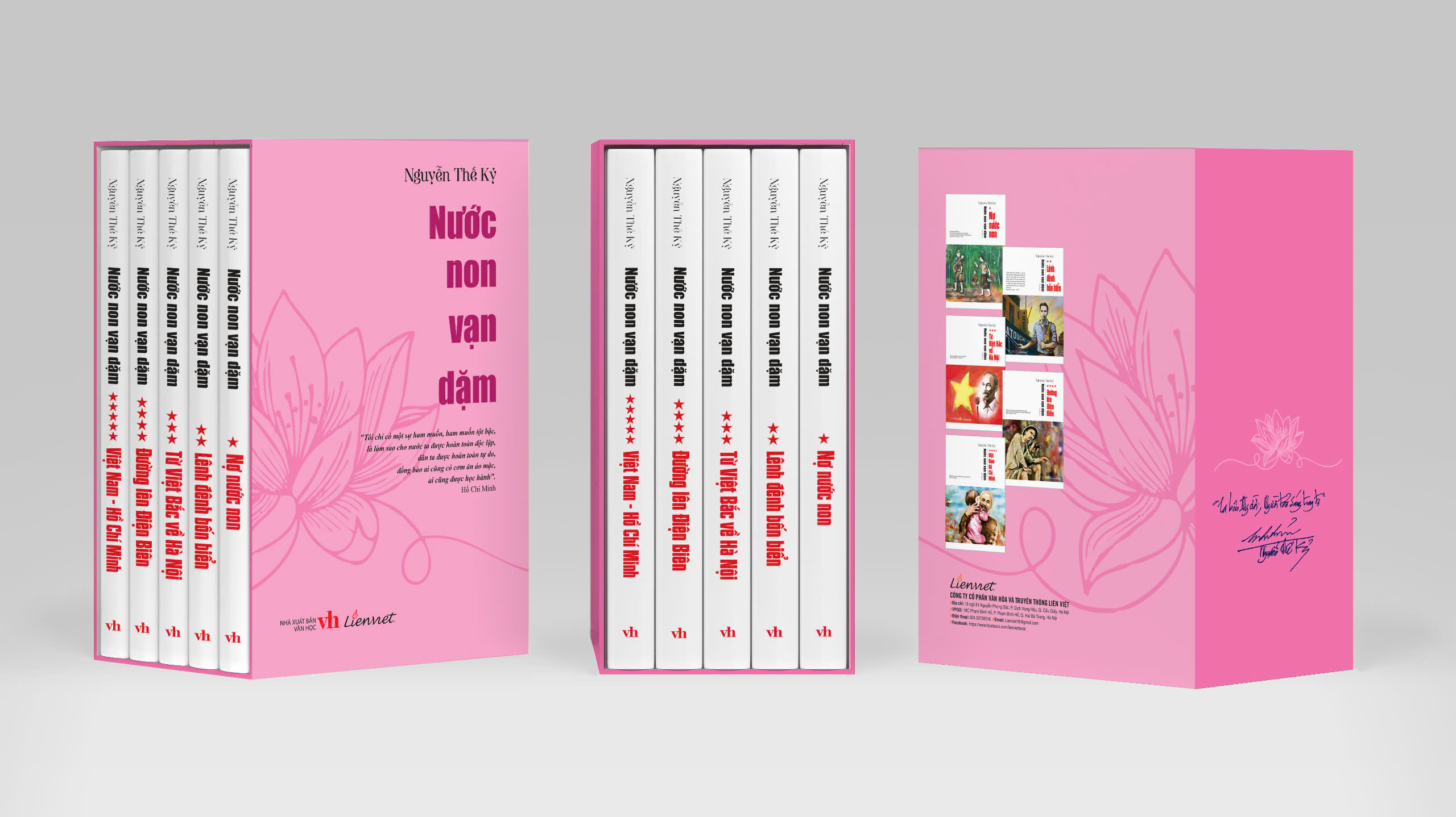 (Boxset trọn bộ 5 tập) Bộ tiểu thuyết Nước Non Vạn Dặm – Nguyễn Thế Kỷ – Liên Việt Books