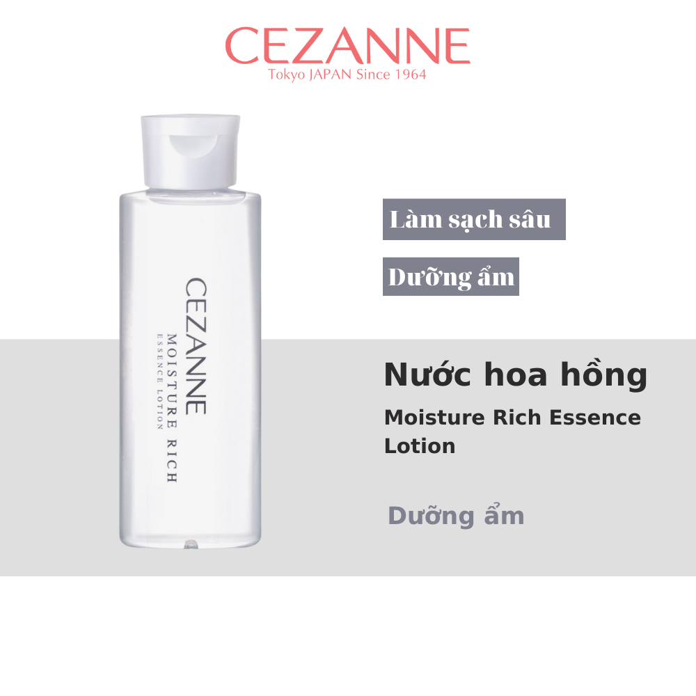 Nước Hoa Hồng Dưỡng Ẩm Moisture Rich Essence Lotion Cezanne (160ml)