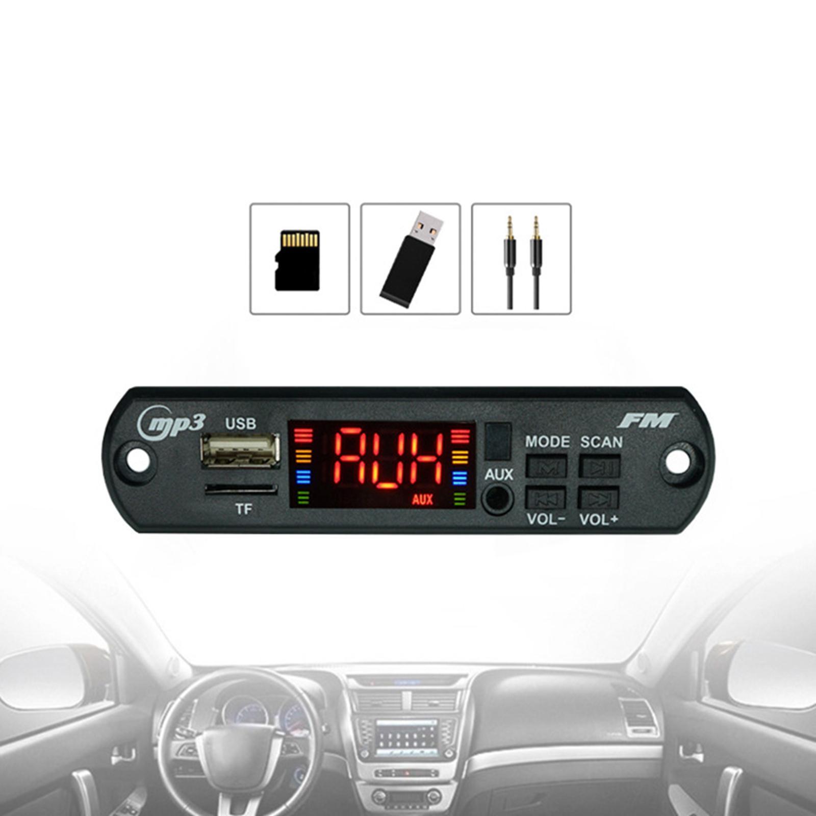 Multifunction BT MP3 Player Decoding Board with Remote Control 12V for Auto