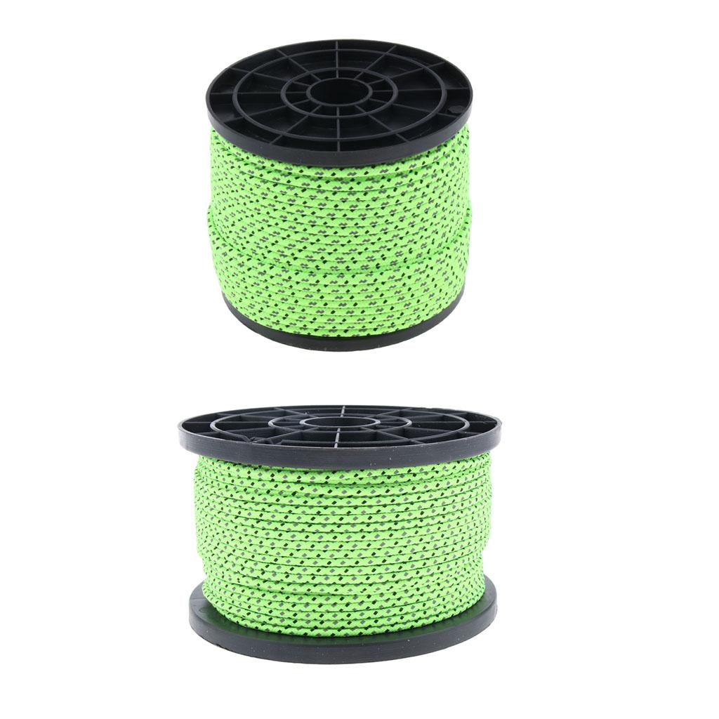 Reflective Guyline Camping Tent Rope Guy Line Cord Paracord Clothesline