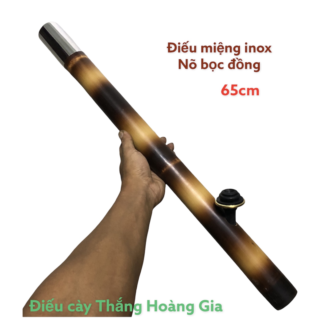 Điếu cày nứa đan mây kích thước 68cm