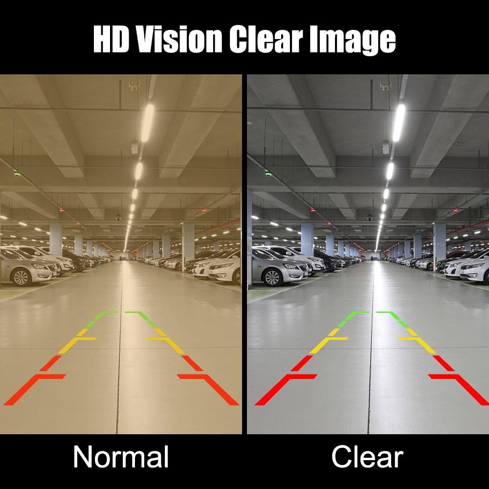Camera chiếu hậu mini 170 độ góc rộng 8 bóng LED hỗ trợ đỗ xe ban đêm