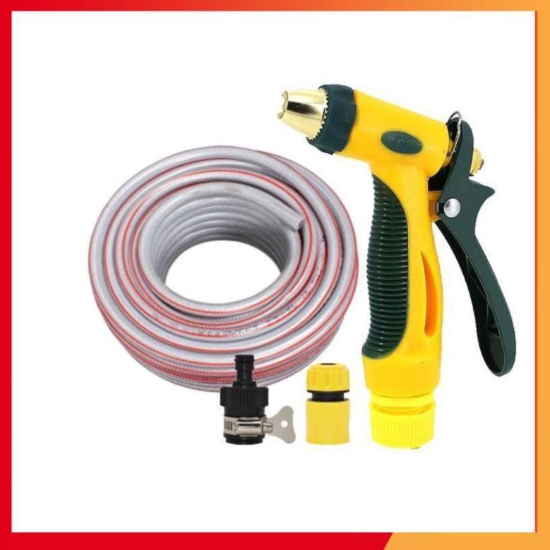 Bộ dây vòi xịt nước rửa xe,tưới cây tăng áp 3 lần 7-10m 206317
