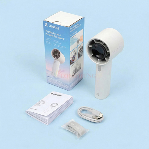 Quạt mini tích điện cầm tay Jisulife Handheld Fan Life10 S 5000mAh - Hàng chính hãng