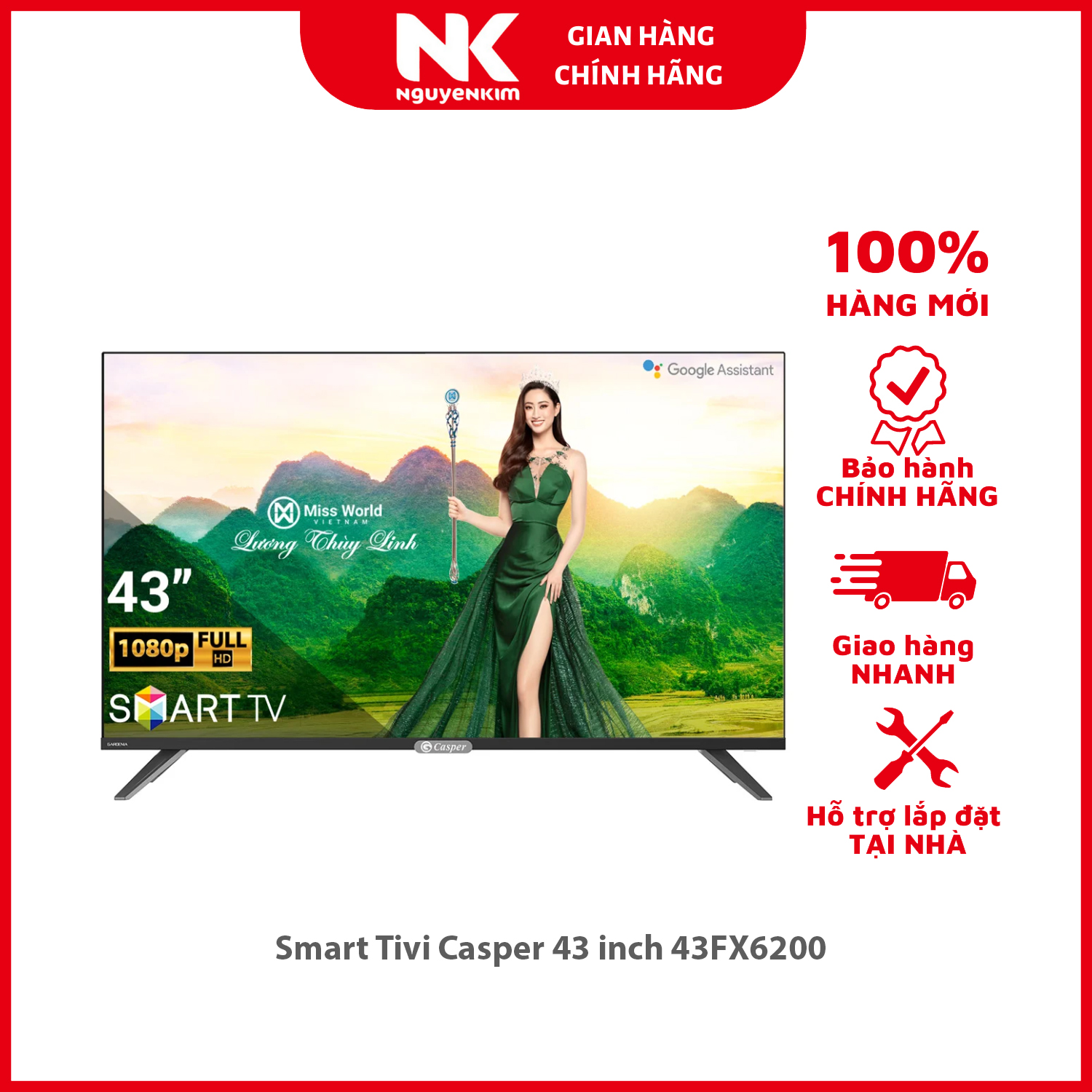 Smart Tivi Casper 43 inch 43FX6200 - Hàng chính hãng