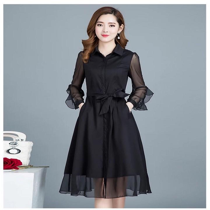 DRESS209-ĐẦM THIẾT KẾ QUÝ CÔ CAO CẤP S-6XL