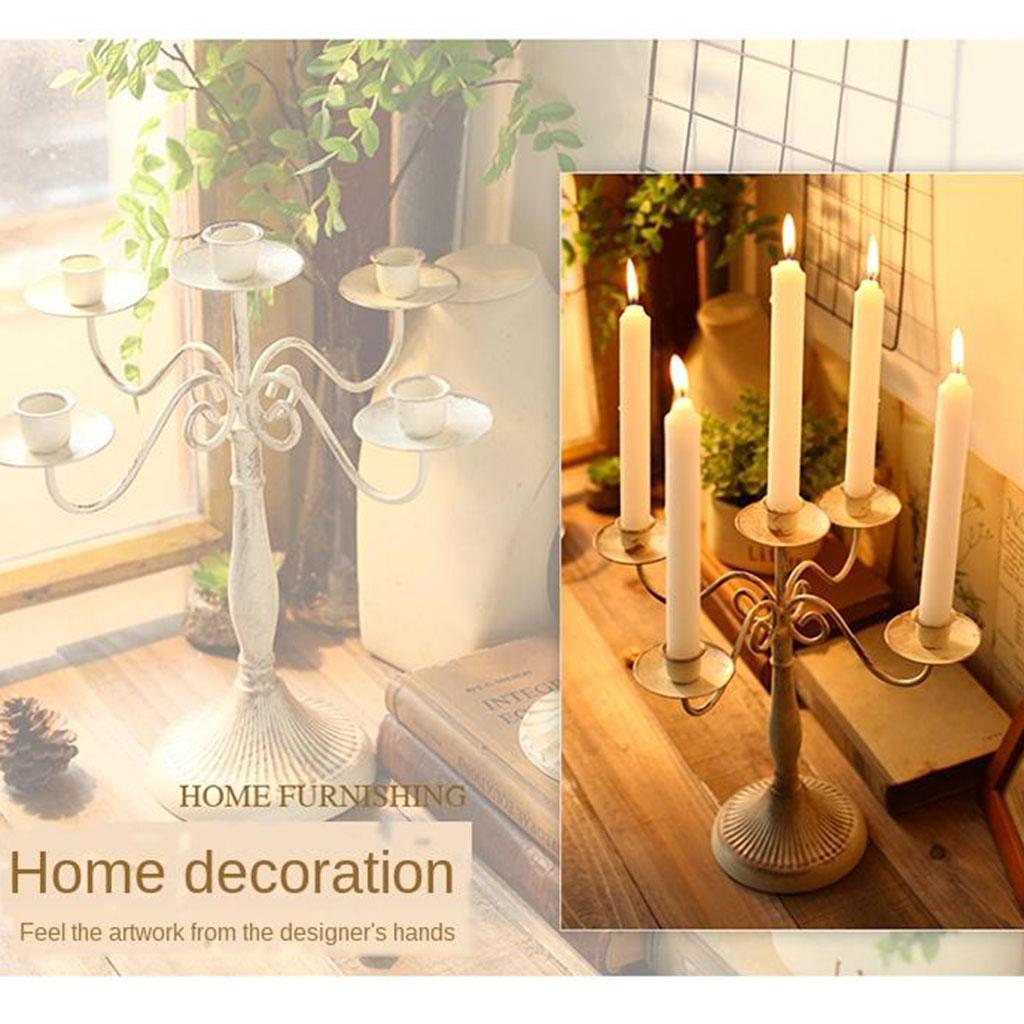 Metal Candle Holder Candlestick Vintage Style Home Decoration