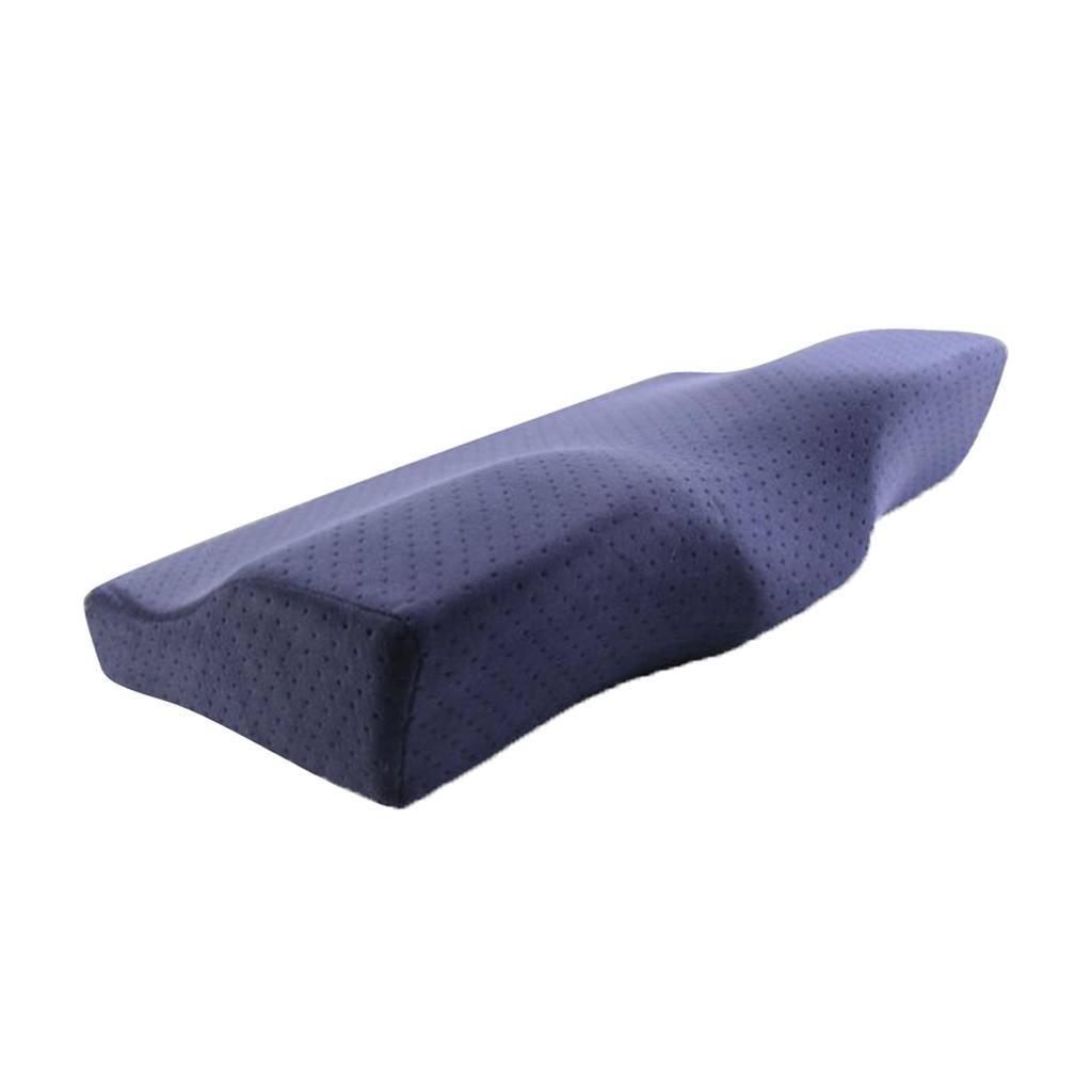 2pc Memory Foam Core Pillows Sleep Pillow Rest Sleeping Neck Head Back Supporter