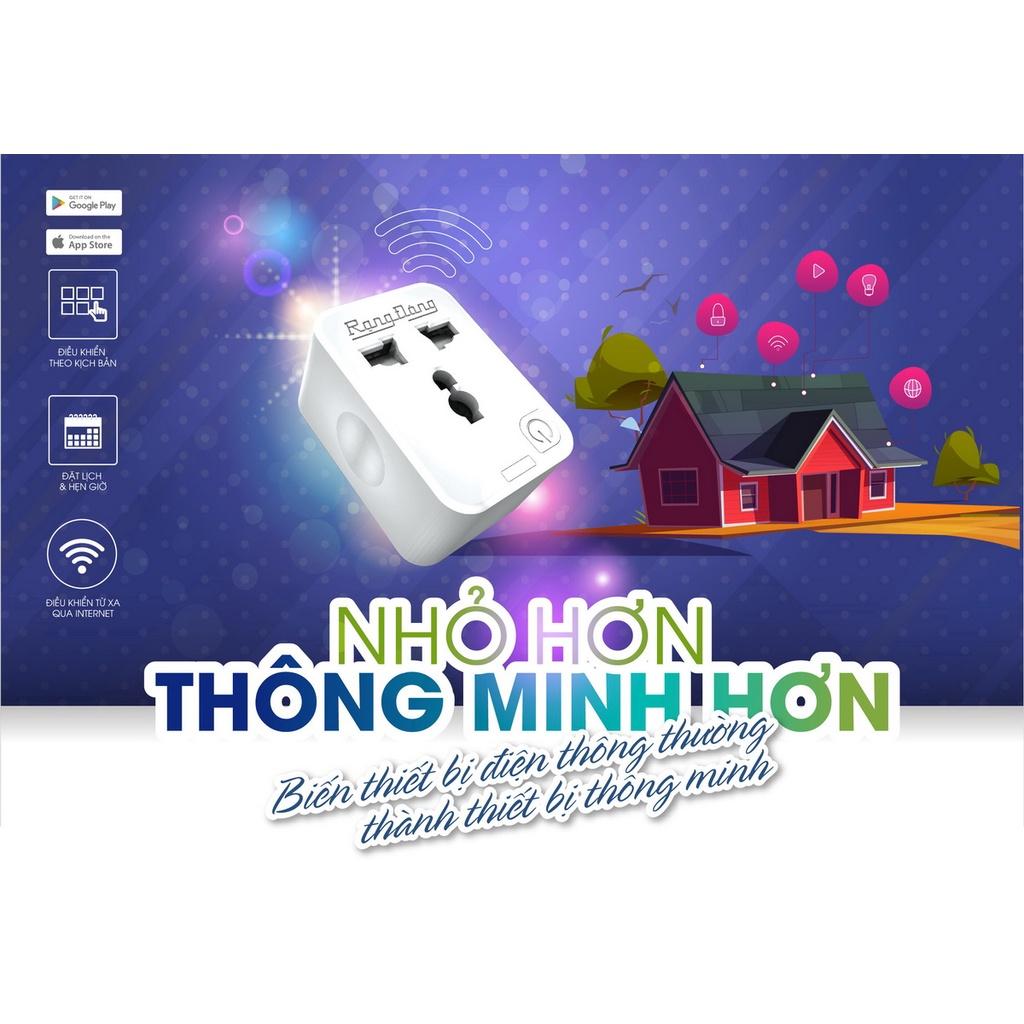 ổ cắm thông minh cho Rạng Đông wifi điều khiển bằng điện thoại