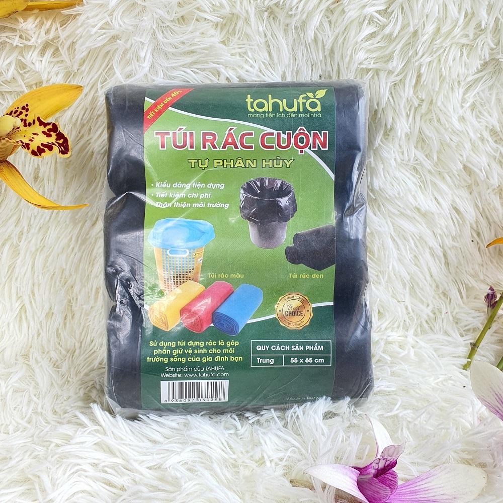 SET 3 CUỘN Túi rác cuộn tự phân huỷ TAHUFA siêu dày siêu dai không sợ thủng rách
