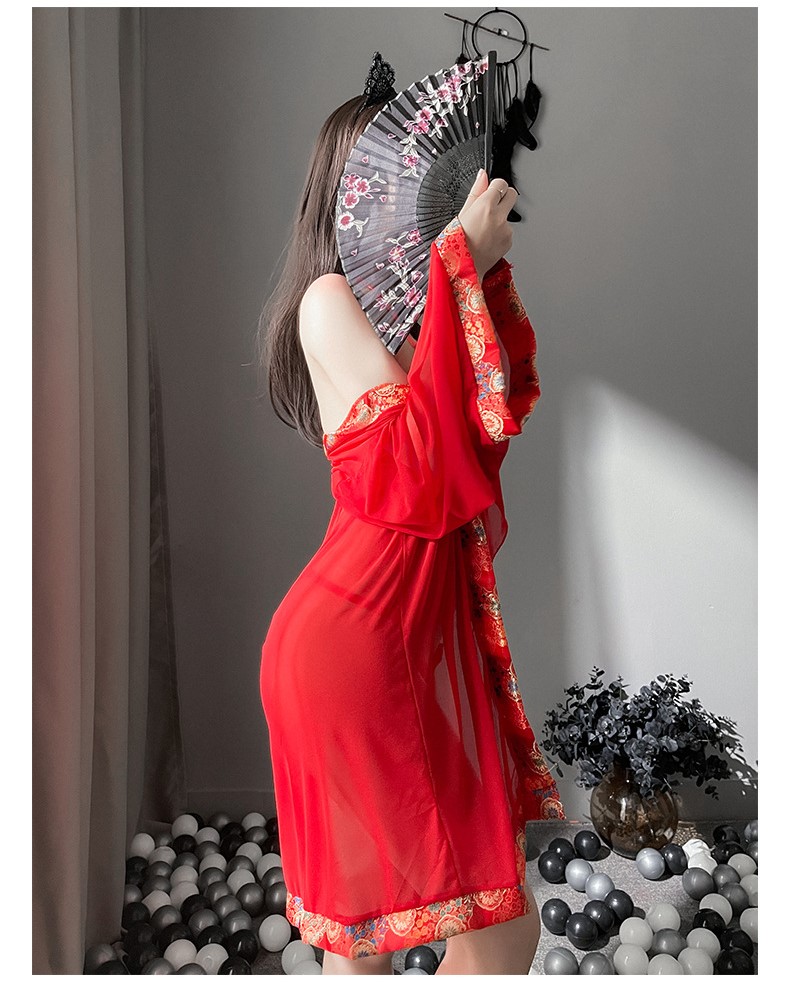 Đồ ngủ Sexy Cosplay áo yêm Trung Hoa kèm áo choàng chuyên chụp ảnh Studio Bar sàn Trung Thu