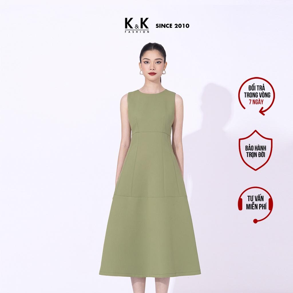 Đầm Đuôi Cá Dự Tiệc Dáng Dài Sát Nách K&amp;K Fashion KK119-20 Chất Liệu Tencel