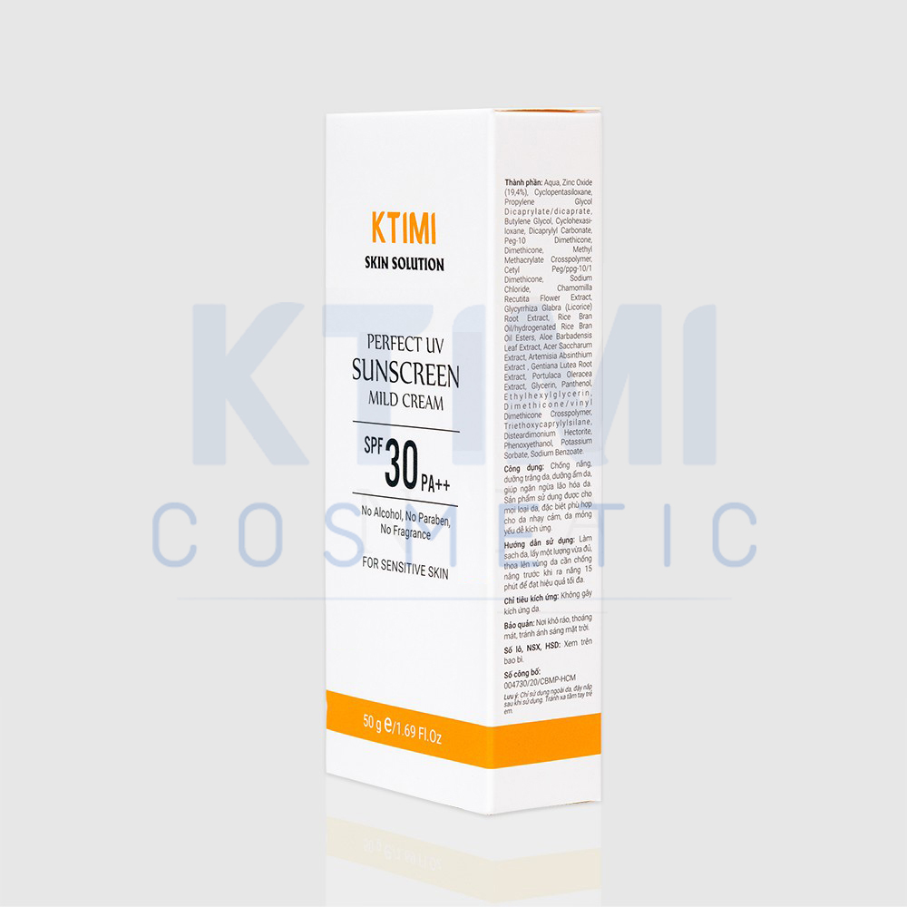 KTIMI Perfect UV Sunscreen Mild Cream SPF30 PA++ - Kem Chống Nắng Ktimi