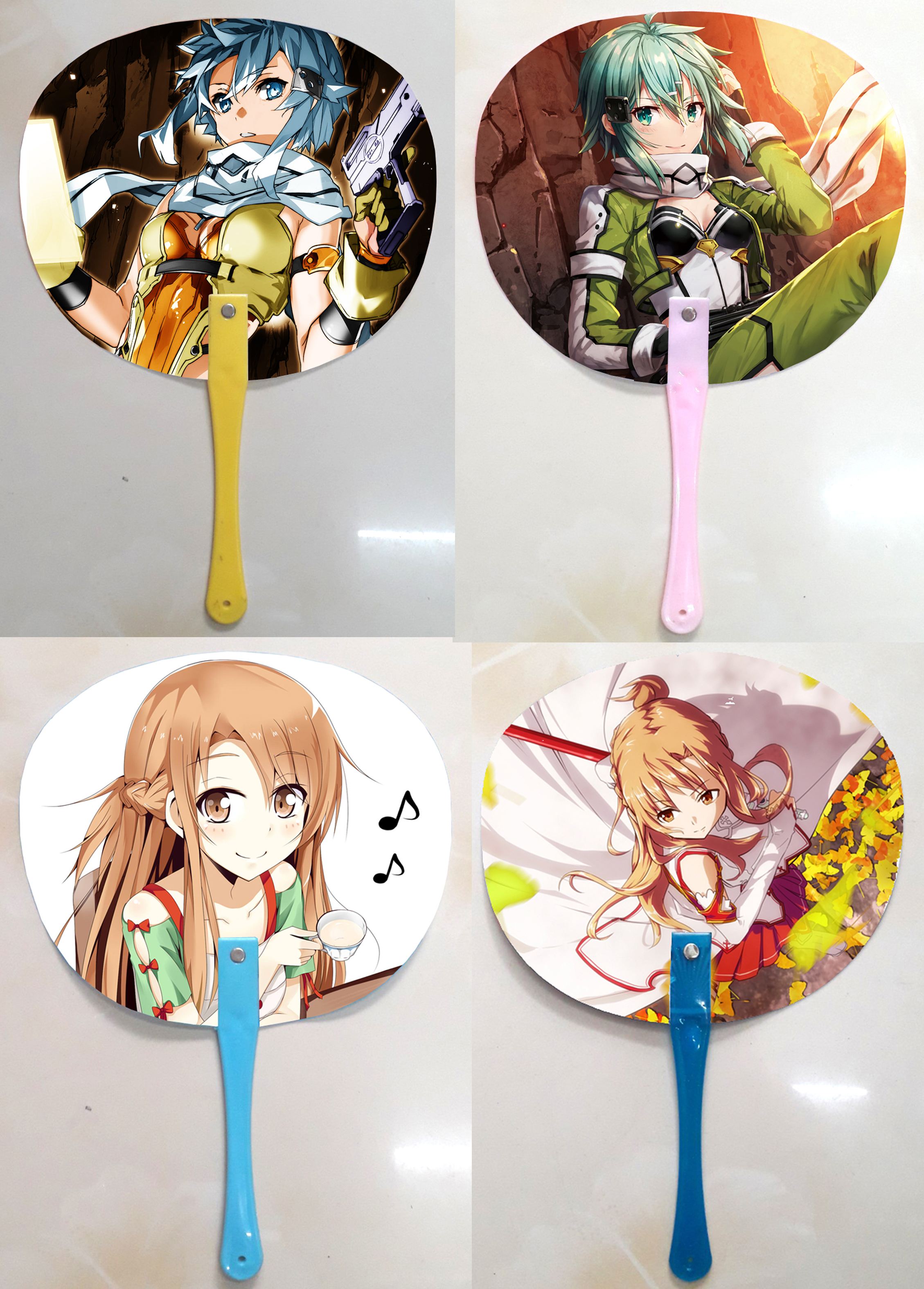 Qụat cầm tay in ảnh 2 mặt khác nhau Sword Art Online