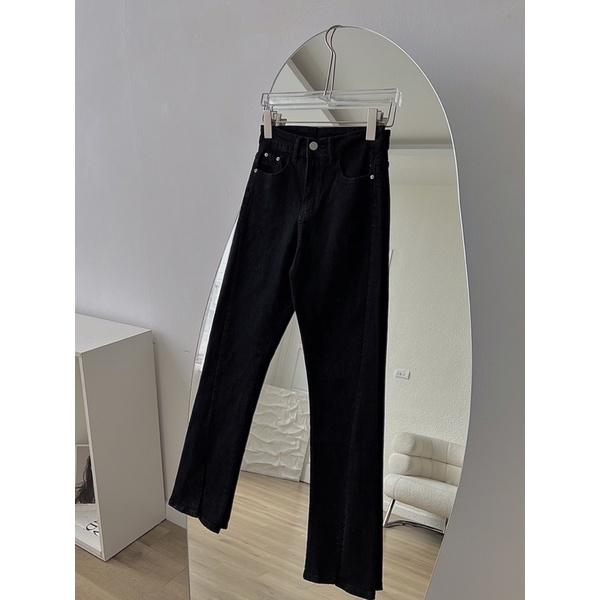 Quần jeans xẻ gấu Bu Jian