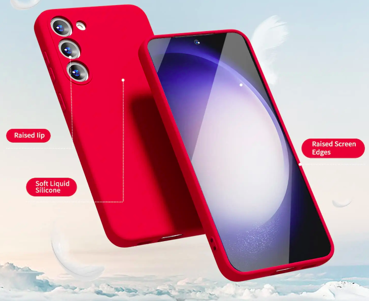 Ốp lưng silicon case cho Samsung Galaxy S24 Fe , S23 FE mỏng 0.3mm chống bám bẩn mặt lưng siêu mềm mịn, có gờ bảo vệ camera - Hàng chính hãng