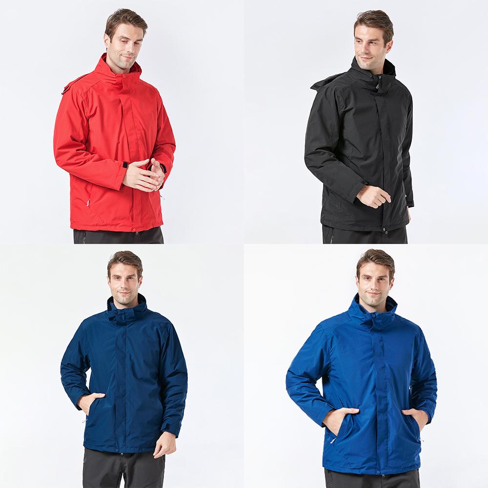 Áo Khoác Gió Softshell Không Thấm Nước Lông Cừu Ấm Áp 3 Trong 1