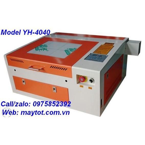 Máy cắt khắc laser model YH-4040 ứng dụng gia công các vật liệu phi kim như da, vải, Mica, pha lê, thủy tinh hữu cơ,