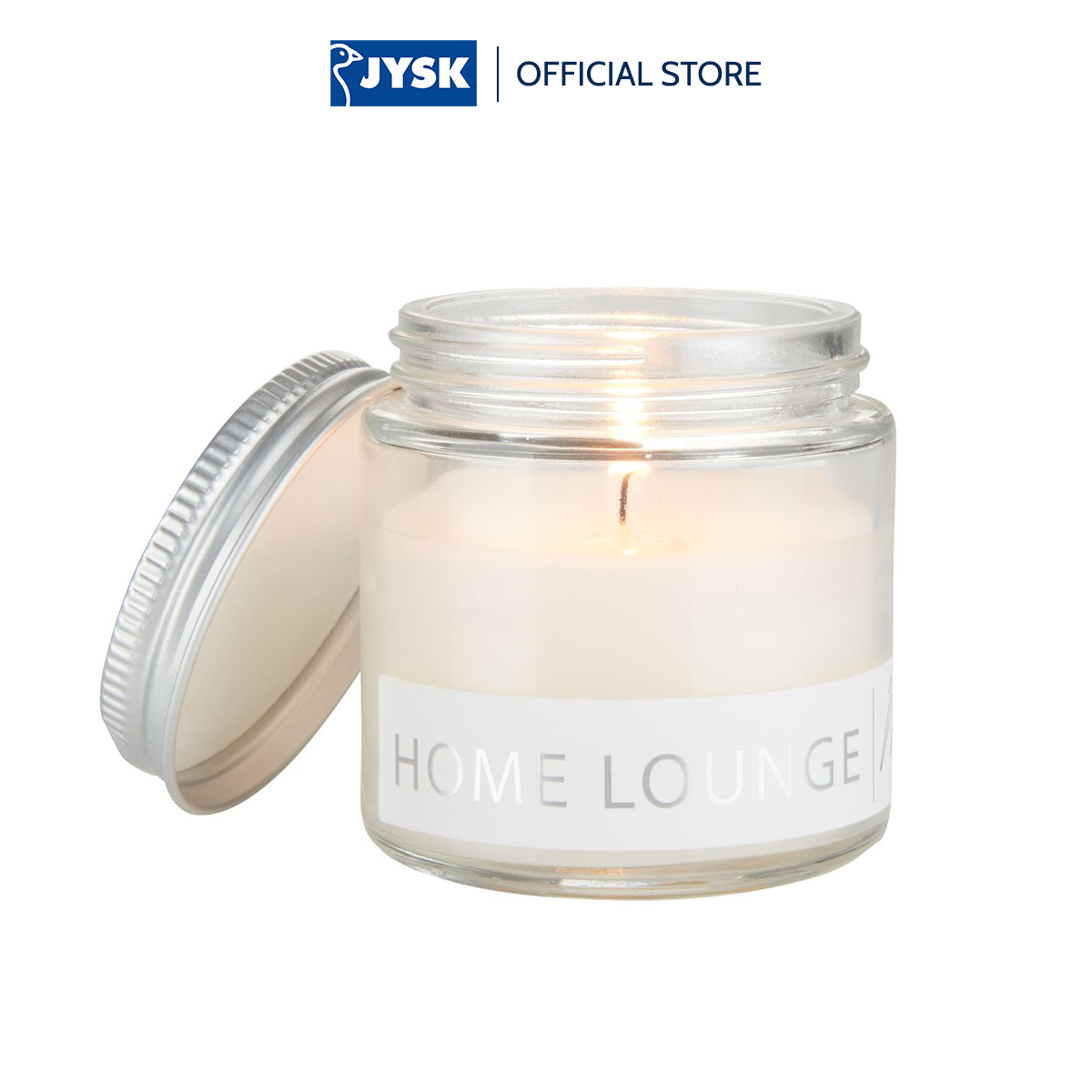 Cốc nến | JYSK Paul | paraffin/thủy tinh | trắng | DK6xC7cm
