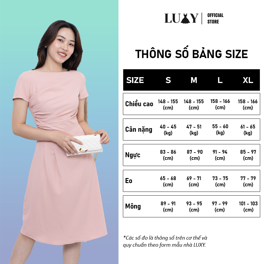 Đầm nữ dự tiệc LUXY V89 thiết kế sang trọng tôn dáng thiết kế trượt chéo cao cấp hiện đại