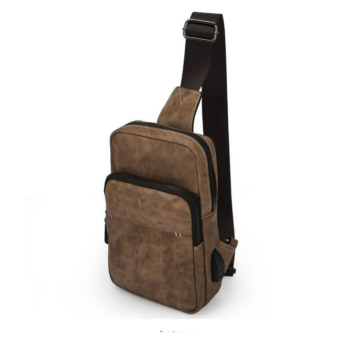 Túi da đeo chéo sling bag da bò G156